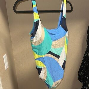 Colorful Geometric Women Swim One Piece